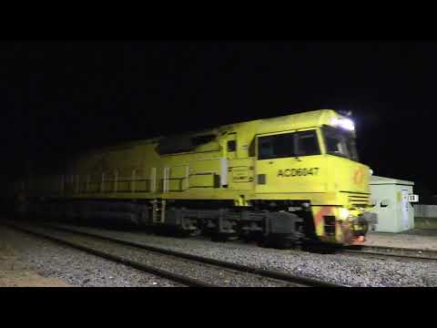 Rail after dark: Cootamundra night trains. SSR, Qube, Aurizon and Pacific National. 26 Nov 24.