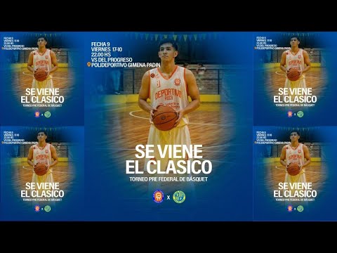 Deportivo Roca (79) vs. Club Del Progreso (70) | Torneo Pre Federal de Básquet 2025 | Fecha 9