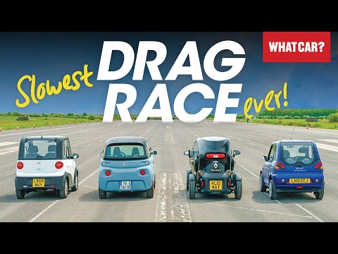 DRAG RACE: Citroen Ami vs Renault Twizy & more – mini electric car battle | What Car?