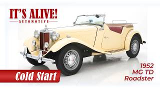 1952 MG TD Roadster Cold Start Video