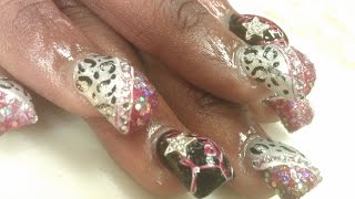 DIAMOND GLITTER BUBBLE NAIL DESIGNS P2
