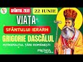 Viata Sf Ier GRIGORIE DASCALUL Mitropolitul Țării Românești Sinaxar
