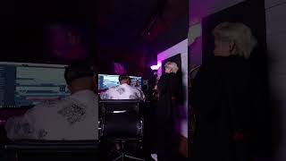 DJ Fuzz and Keyin in the studio