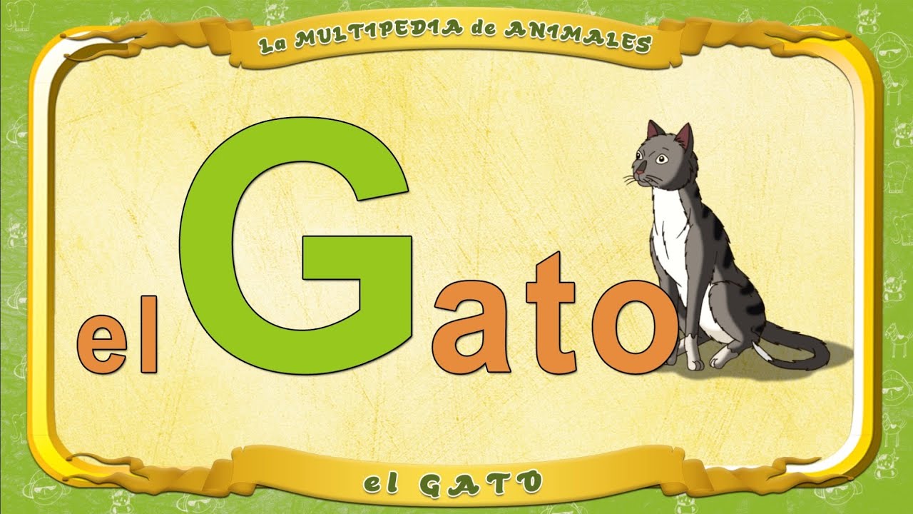la Multipedia de animales. Letra G - el Gato