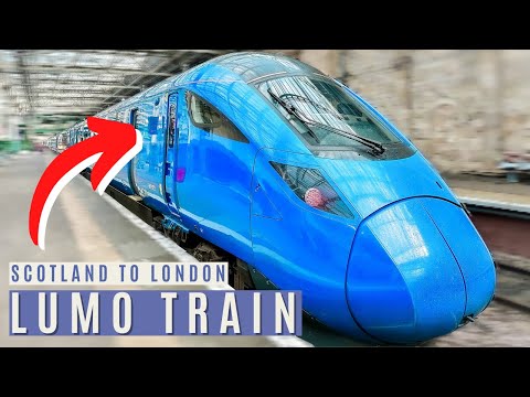 Riding UK's HIGH SPEED Lumo TRAIN from Edinburgh to London (200km/h)🇬🇧