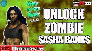 WWE 2k20: How To Unlock Zombie Sasha Banks- 2k Originals Tower [Bump In The Night DLC]