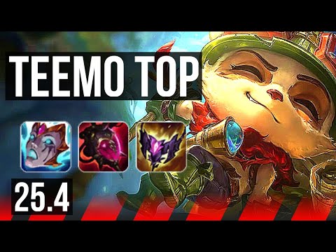 TEEMO vs GWEN (TOP) | Rank 7 Teemo, 1100+ games | EUW Grandmaster | 25.4