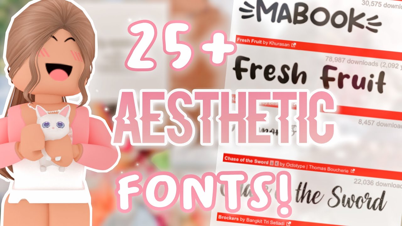 25+ AESTHETIC FONTS! *WITH LINKS* | DAFONT