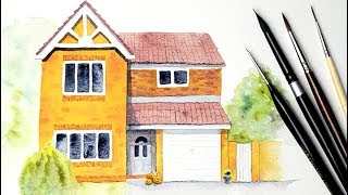 Painting a House in Watercolors