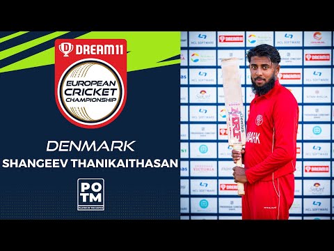 POTM: S.Thanikaithasan - Group B, Match 9 - DEN vs HUN | Highlights | Dream11 ECC, 2022 | ECC22.033