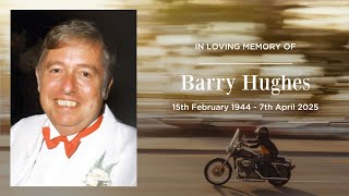 Memorial service for Barry Hughes