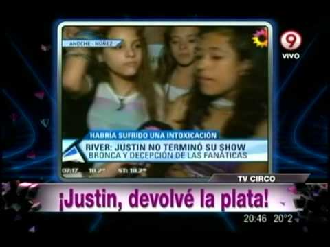 Frustrante recital de Justin Bieber