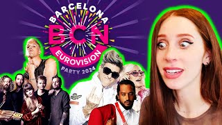LET'S REACT TO THE BARCELONA 2024 PRE-PARTY PERFORMANCES