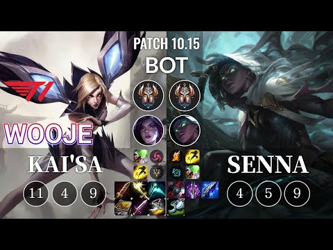 T1 Wooje Kai'Sa vs Senna Bot - KR Patch 10.15
