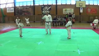 preview picture of video '20150321 - 7. Jarní přátelský turnaj karate - Humpolec - Kumite - Výletová - 02'