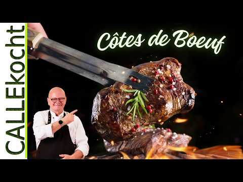 Côte de Boeuf mit Café de Paris Butter. Dry Aged Rinderkotelett Rezept