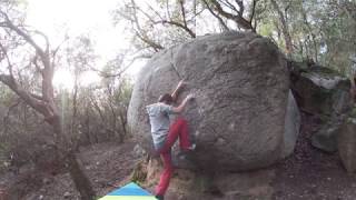 Video thumbnail of Release the Kraken, 6a. Can Camps