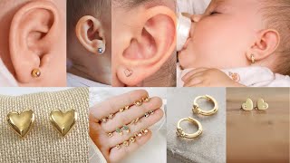 Top 40 baby gold earrings design 2022 | latest baby earrings gold | baby gold earrings design images