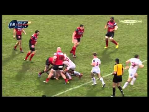 Ulster v Oyonnax 23/01/2015 Jared Payne Try
