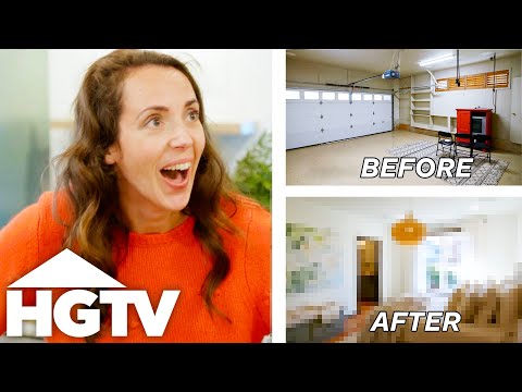 How To Transform Your Garage Into Master Bedroom | Fixer to fabulous | HGTV