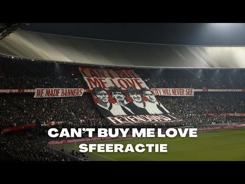 Sfeeractie Feyenoord - Fortuna Sittard (afgekeurde Manchester City doek)