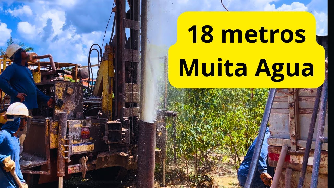 Perfuração de poço artesiano. Esse ficou top