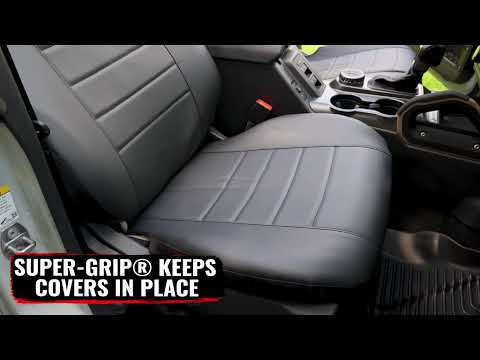 FIA LeatherLite™ Seat Covers | Custom Fit, Faux Leather, Stylish & Durable