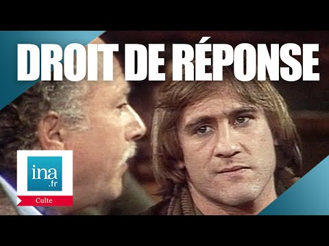 "Droit de réponse" : La 1ère avec Coluche, Gérard Depardieu… | Archive INA