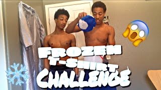 Frozen T-shirt CHALLENGE[GOT FROSTBITE]