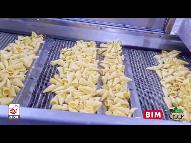 zirve extrusion | Pellet chips frying line in one of the largest factories in Turkey