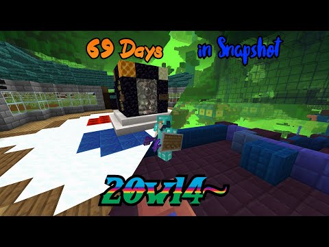 69 Days in Snapshot 20w14~! (Minecraft Java) CRAZY SURVIVAL!