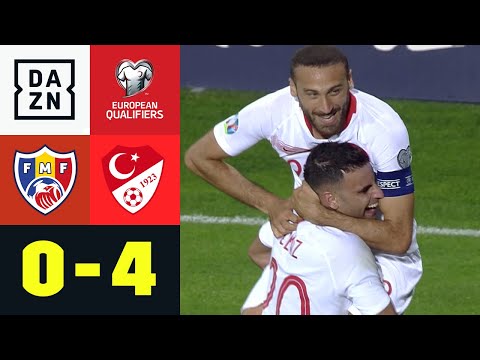 Doppelpack Tosun beschert Türkei Tabellenführung | Moldawien - Türkei 0:4 | EM-Quali | DAZN