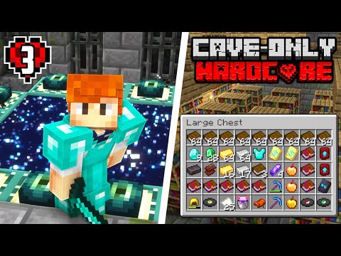 Insane Riches in Cave-Only Minecraft Hardcore!