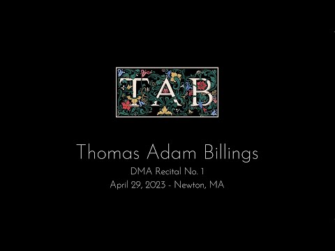 Adam Billings - 2023 DMA Recital (Full Video)