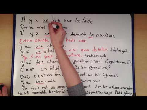 Fransızca Dersler - Bir Soru Cümlesi ve Tanımlıklar
