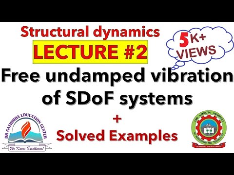 2. Free Vibration of undamped SDoF system//Structural dynamics +Solved Examples