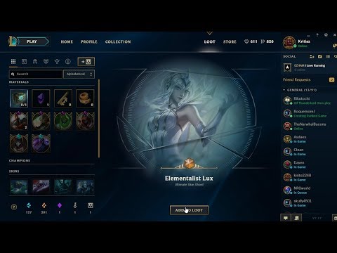 Elementalist Lux From Only One Hextech Chest - League of Legends