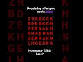 How Many ZERO There Puzzle Shorts Trending Fun Viral Real Love