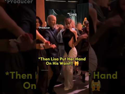 Blackpink Lisa at the after party of White Lotus with Producer #blackpink #lisa#shorts