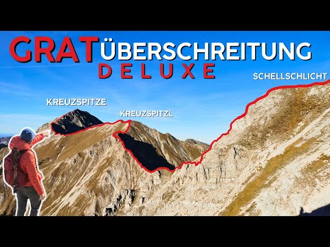 Kreuzspitze zur Schellschlicht | wilde Bergtour | Grat Überschreitung extrem | 4k Cinematic