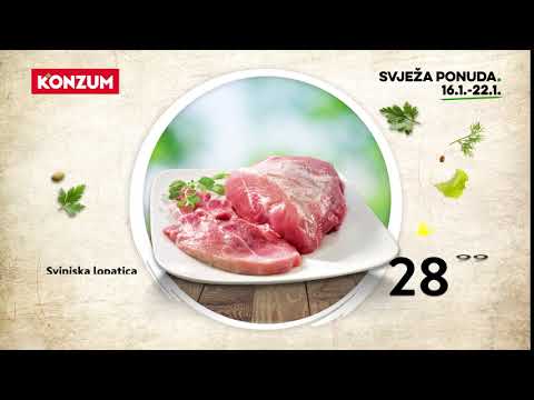 Konzum svježa ponuda 16.1. - 22.1.