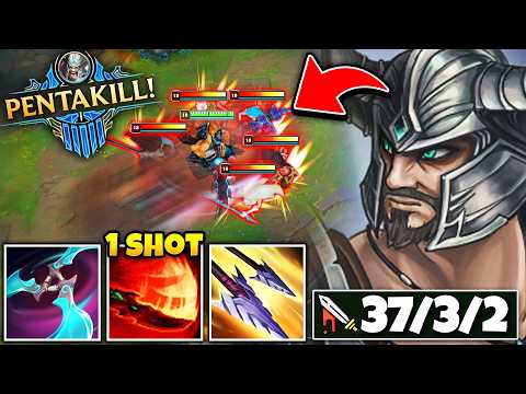 WHEN THE RANK 1 TRYNDAMERE DROPS 37 KILLS! (LITERAL SLAUGHTER)