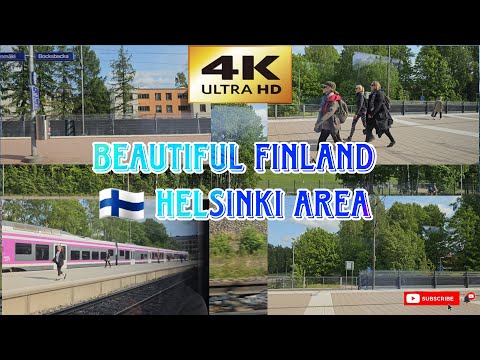 Helsinki Centre To Malmi Train Travel 🚆 Video | Nowadays Green And Clean Beautiful Finland