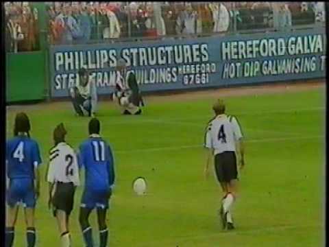 Hereford United 1-1 Cardiff City - 13th September 1992