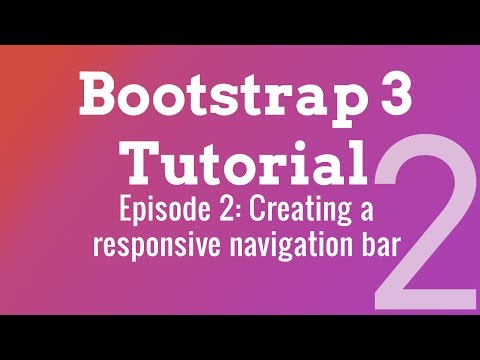 Bootstrap 3 Responsive Navbar tutorial