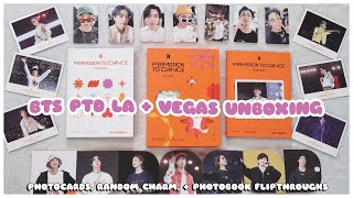bts permission to dance on stage us unboxing - la vegas ✨💜🐋 photocard, charm, + photobook | 방탄소년단