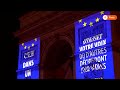 European monuments lit up ahead of EU elections | REUTERS - Video