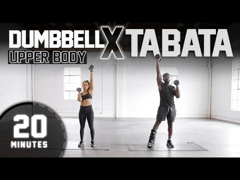 20 Minute Upper Body Dumbbell Tabata Workout [ADVANCED HIIT]