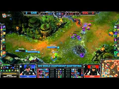 lol S4 SHR vs EDG Game5 世界冠軍賽 八強取四強 第五場 精華特輯 SHR win