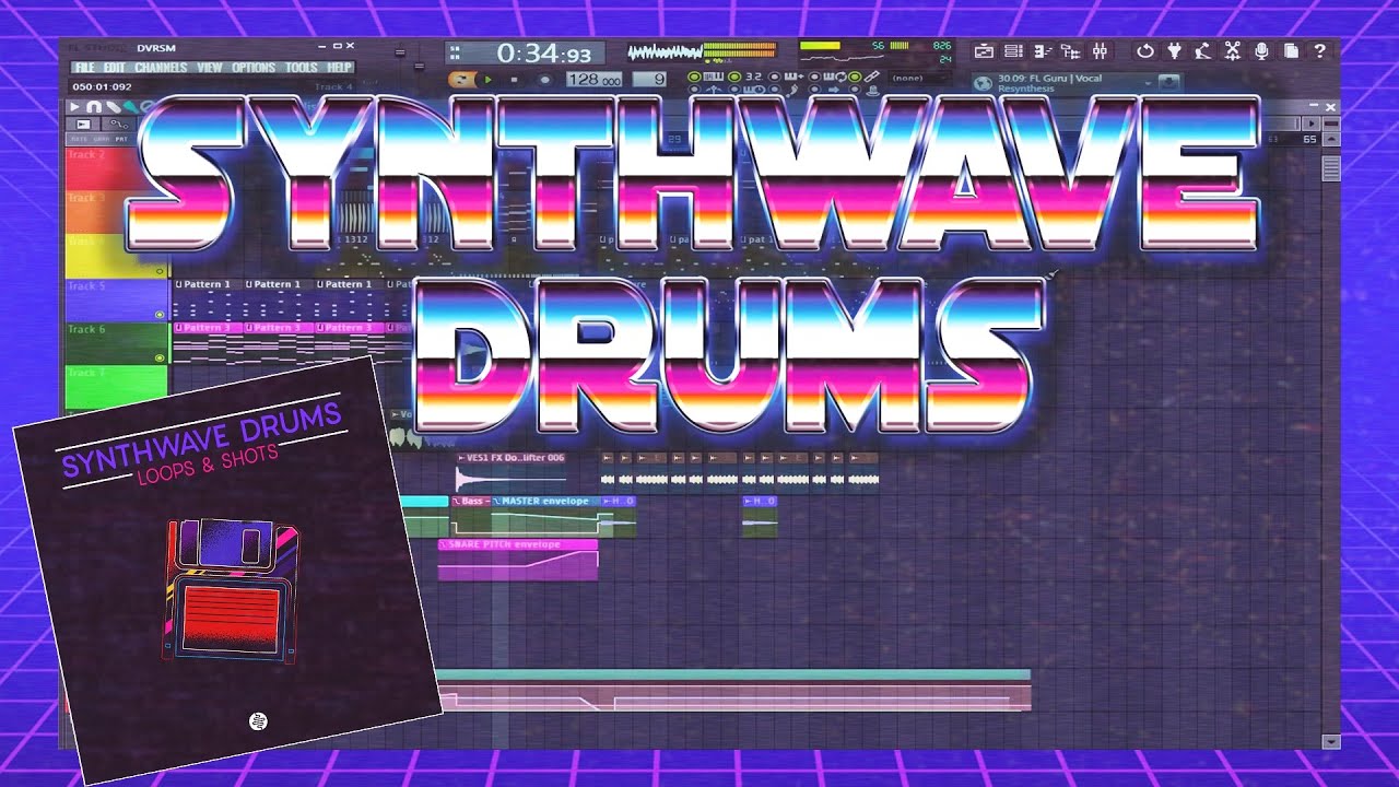 80s Synthwave Retrowave Drum Kit Samples (Sample Pack)